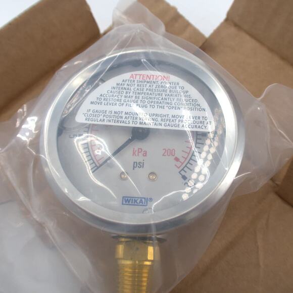 Wika 50242458 Pressure Gauge 2.5 in - 30 PSI/KPA 1/4in NPT - Picture 5 of 7
